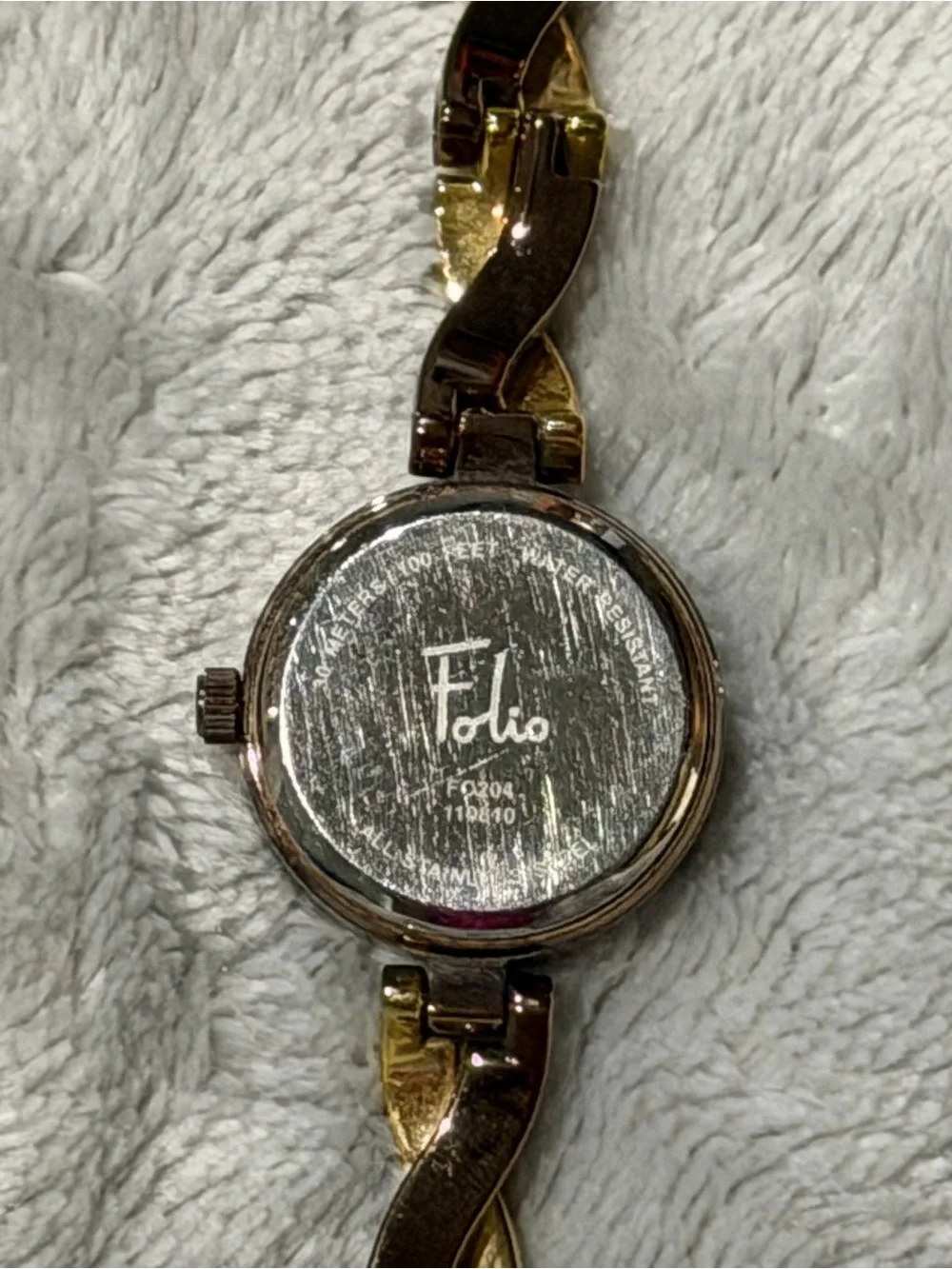 Gold-Tone Women's Bracelet Watch - Gold and Brown Dial